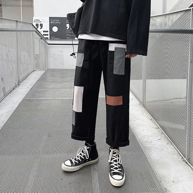 EWQ / 2020 Tide Male Ankle-Length Pants Trend Hip-hop Casual Loose Patchwork Pants Wide Leg Overalls Hit Color 19H-a8
EWQ / 2020 Tide Male Ankle-Length Pants Trend Hip-hop Casual Loose Patchwork Pants Wide Leg Overalls Hit Color 19H-a8