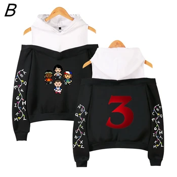 Creative Hot TV Series Stranger Things 3 Strapless Hoodies Sweatshirt Women Sexy Hip hop Stranger Things Hoodies Girl Tops
Creative Hot TV Series Stranger Things 3 Strapless Hoodies Sweatshirt Women Sexy Hip hop Stranger Things Hoodies Girl Tops