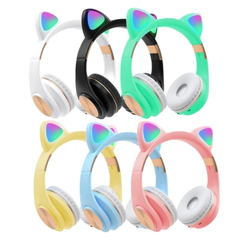 Wireless Cat Ear Headphones Bluetooth 5.0 Stereo Hifi Sound Quality Headset Cute Headphone with Mic Support Music Voice Control
Wireless Cat Ear Headphones Bluetooth 5.0 Stereo Hifi Sound Quality Headset Cute Headphone with Mic Support Music Voice Control