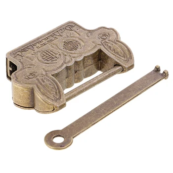 inc Alloy Chinese Retro Padlock w/ Locking Key Decorative Collection for Box Gift
inc Alloy Chinese Retro Padlock w/ Locking Key Decorative Collection for Box Gift