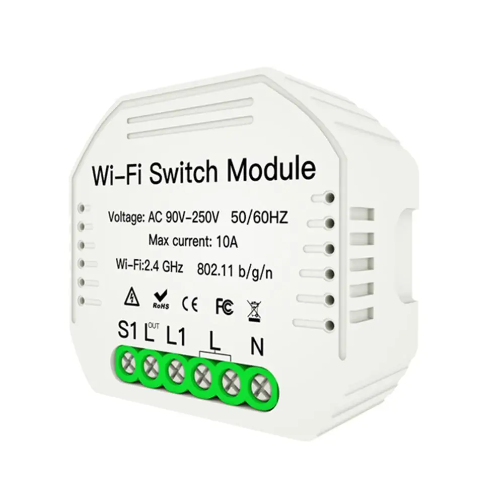 2300W WiFi Smart Light Switch DIY Circuit Breaker Module Voice Phone APP Remote Control Home Electrical Equipment
2300W WiFi Smart Light Switch DIY Circuit Breaker Module Voice Phone APP Remote Control Home Electrical Equipment