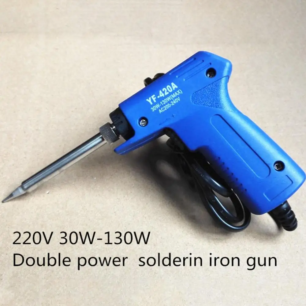 Electric Soldering Iron Double Power Gun Electric Soldering Iron Adjusting Gun 30W-130W 220V Fast Soldering Iron
Electric Soldering Iron Double Power Gun Electric Soldering Iron Adjusting Gun 30W-130W 220V Fast Soldering Iron