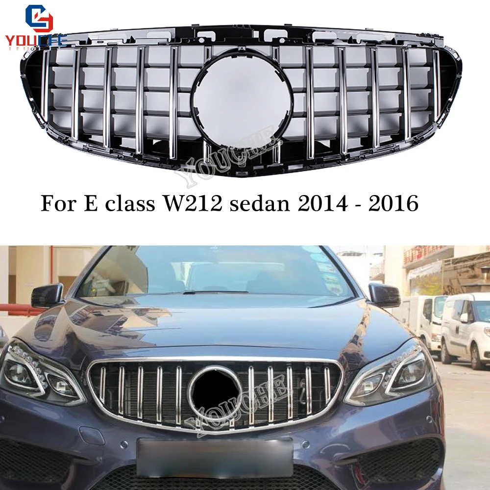 W212 GT решетка для переднего бампера капота Mercedes E E200 E250 E300 E350 4 дверный седан