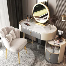 Bedroom modern simple color matching dressing table small family Nordic advanced storage cabinet table 
Bedroom modern simple color matching dressing table small family Nordic advanced storage cabinet table