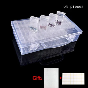 Stone Storage Accessory 64 Grids Storage Boxes Display Box Diamond Painting 5d Cross Stitch Resin Rhinestone Beads Container box
Stone Storage Accessory 64 Grids Storage Boxes Display Box Diamond Painting 5d Cross Stitch Resin Rhinestone Beads Container box