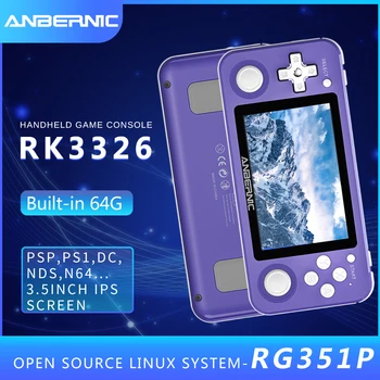 RG351P ANBERNIC Retro Games 2500 game PS1 RK3326 open source system handheld game console IPS screen 3D rocker 64G RG351Emulator
RG351P ANBERNIC Retro Games 2500 game PS1 RK3326 open source system handheld game console IPS screen 3D rocker 64G RG351Emulator