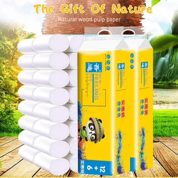 18 Pc Toilet Paper Rolls Pack 4 Layers Natureal Wood Coreless Special Toilet Paper Tissue Towels Skin-friendly Soft Toilet Paper
18 Pc Toilet Paper Rolls Pack 4 Layers Natureal Wood Coreless Special Toilet Paper Tissue Towels Skin-friendly Soft Toilet Paper