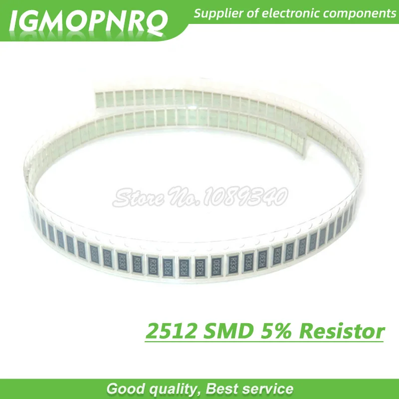 

50PCS 2512 SMD chip fixed resistor 1W 5% 0.1R 0.01R 0.05R 0.001R 0.33R 1R 0R 10R 100R 2W 0.01 0.1 0.33 0.05 10 100 ohm IGMOPNRQ