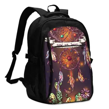 Backpack USB Charge Women Bright Boho Dreamcatcher And Cactus Student Backpack Letters Print School Bag Teenager Girls Backpack
Backpack USB Charge Women Bright Boho Dreamcatcher And Cactus Student Backpack Letters Print School Bag Teenager Girls Backpack