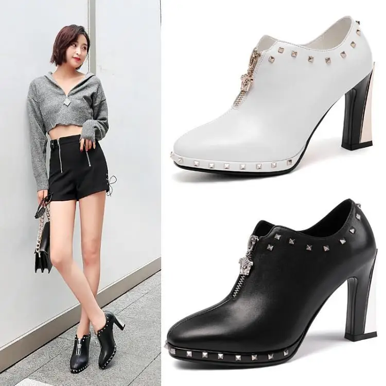 Ankle boots 2019 autumn low shoes single shoes leather pointed head square heel 5cm fashion comfortable women boots Chelsea
Ankle boots 2019 autumn low shoes single shoes leather pointed head square heel 5cm fashion comfortable women boots Chelsea