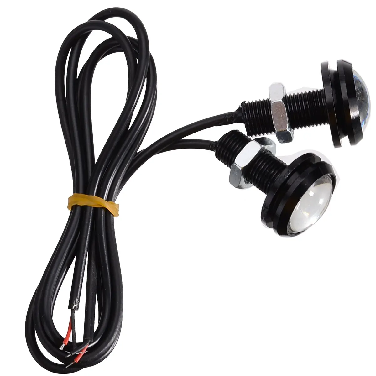 2pcs/set 23mm Red LED 12V Eagle Eye Brake Running Light Stop Parking Tail Signal Light Universal For Motorcycle Car
