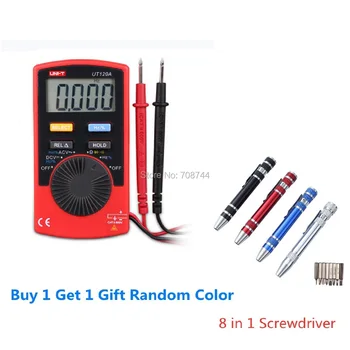 UNI-T UT120C,AC/DC Current Voltage Meter Tester,Ultra-portable Auto Ranging Auto-off Digital Multimeter Capacitance, Resistance
UNI-T UT120C,AC/DC Current Voltage Meter Tester,Ultra-portable Auto Ranging Auto-off Digital Multimeter Capacitance, Resistance