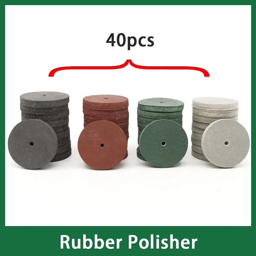 40pcs Rubber Polishder Wheel 2.35mm Shank for Dental Lab Micro Motor Handpiece
40pcs Rubber Polishder Wheel 2.35mm Shank for Dental Lab Micro Motor Handpiece