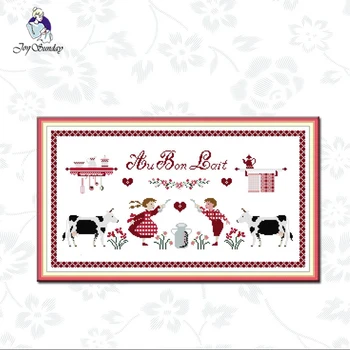 Joy Sunday,Boy and girl,Patterns Counted Cross Stitch kit, Embroidery Thread Sets Handmade Cross-stitch Home Decoration Crafts
Joy Sunday,Boy and girl,Patterns Counted Cross Stitch kit, Embroidery Thread Sets Handmade Cross-stitch Home Decoration Crafts