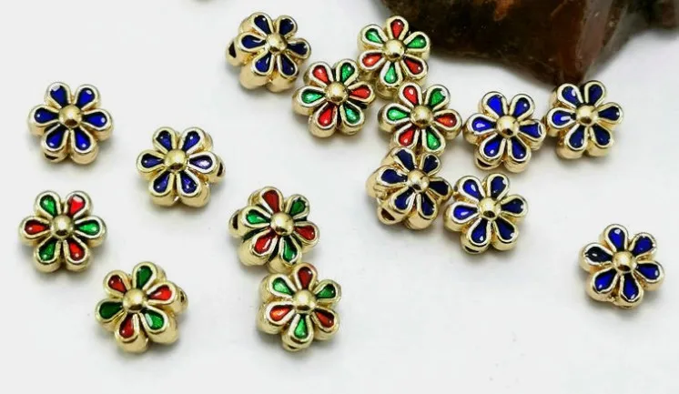 10pcs/lot Tibetan Silver flower spacer Oil dripping gilt torus Loose Bead Beads Connectors for DIY Jewelry Making bracelet fg4s
10pcs/lot Tibetan Silver flower spacer Oil dripping gilt torus Loose Bead Beads Connectors for DIY Jewelry Making bracelet fg4s