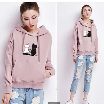 Couple 2019 Print Long Sleeve Hoody Jumper Pullover Top Blouse Women's male Sweatshirt Plus velvet padded hooded student jacket
Couple 2019 Print Long Sleeve Hoody Jumper Pullover Top Blouse Women's male Sweatshirt Plus velvet padded hooded student jacket