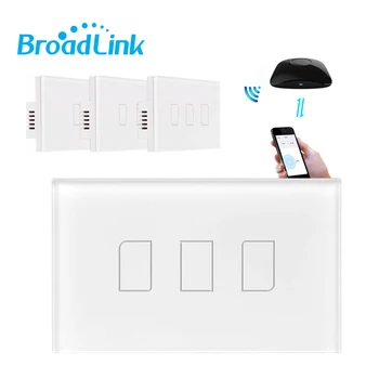 Broadlink TC2 US 1/2/3 Gang 433 Mhz Wall Light Switch Wifi Wireless Smart Remote Control Touch Panel Via RM4 Pro For Smart Home
Broadlink TC2 US 1/2/3 Gang 433 Mhz Wall Light Switch Wifi Wireless Smart Remote Control Touch Panel Via RM4 Pro For Smart Home