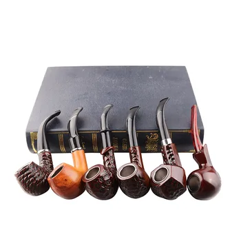 6 Pcs/Set Classic Style Beautiful Carve Patterns Wood Resin Tobacco Smoking Pipes Best Gift for Grandfather Boy Friend Father
6 Pcs/Set Classic Style Beautiful Carve Patterns Wood Resin Tobacco Smoking Pipes Best Gift for Grandfather Boy Friend Father