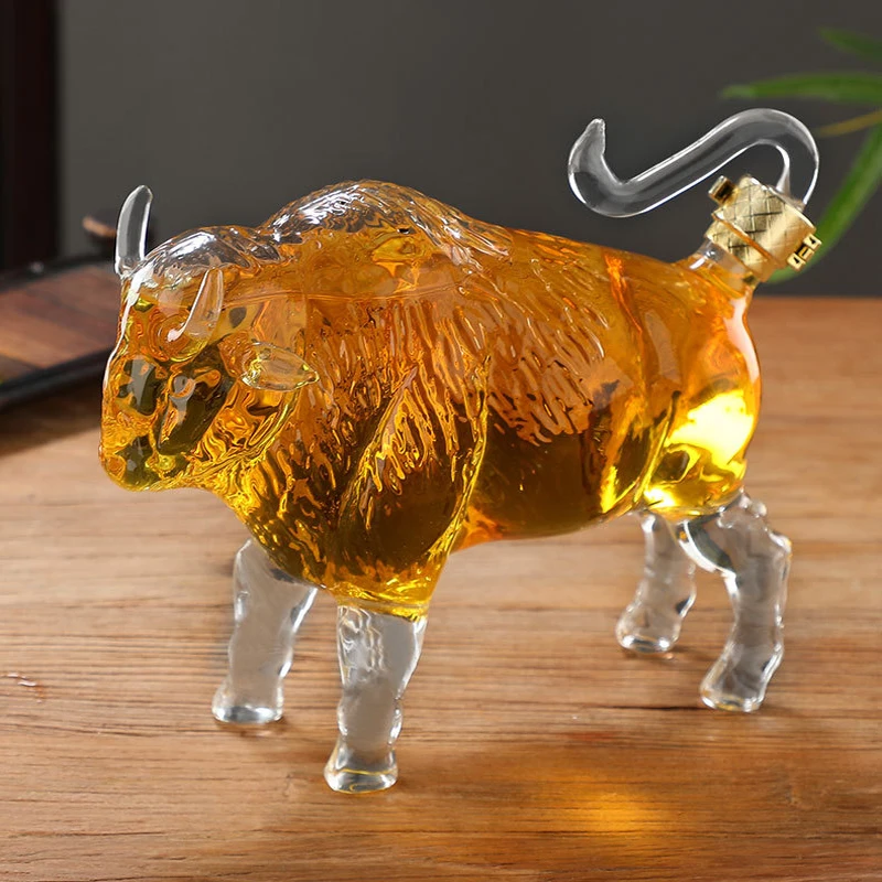 Generic 500ML/750ML Animal Cat Beer Yak Shaped Leadfree Wine Whiskey