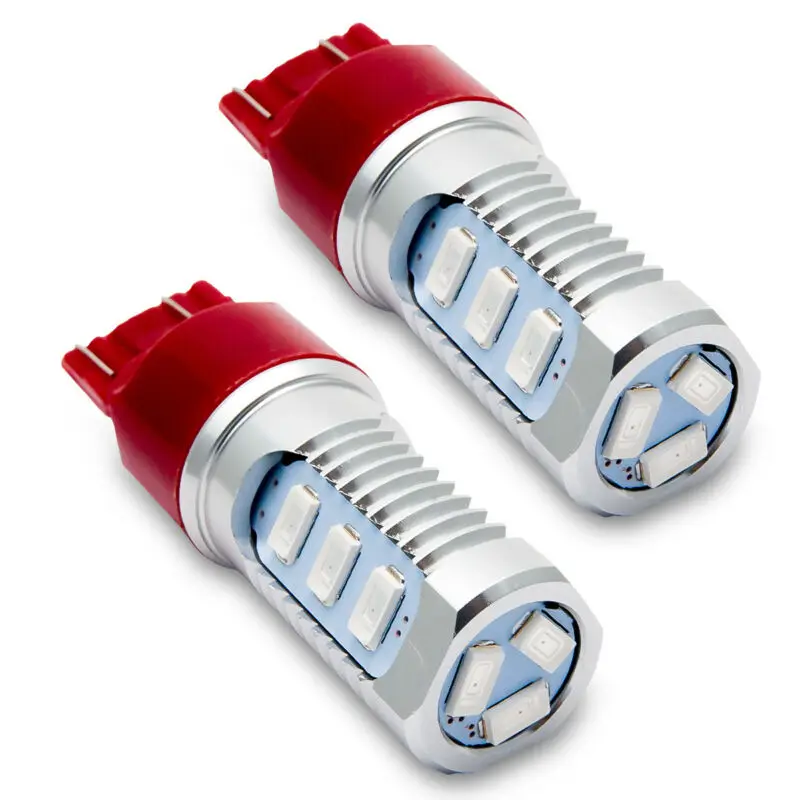 Pair Car LED Turn Light 6000k Dual Resistor 7443 Light Bulb Camper Red Brake Light Trailer Running Lamp for Truck Bus Van RV
Pair Car LED Turn Light 6000k Dual Resistor 7443 Light Bulb Camper Red Brake Light Trailer Running Lamp for Truck Bus Van RV