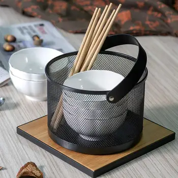 Multi-purpose Basket Portable Basket Kitchen Storage Basket Household Metal Craft Container Black
Multi-purpose Basket Portable Basket Kitchen Storage Basket Household Metal Craft Container Black