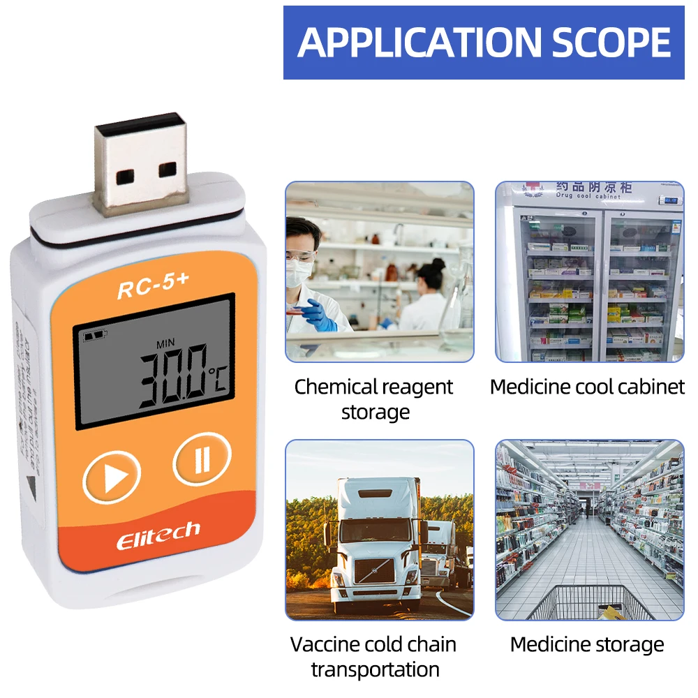 Shop Generic RC5+ PDF Temperature Data Logger RC5 USB Data Logger