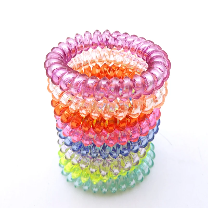 Lot 4Pcs Spring Gum Clear Candy Telephone Wire Elastic Hair Bands for Ties Hairband Elastic Rubber
Lot 4Pcs Spring Gum Clear Candy Telephone Wire Elastic Hair Bands for Ties Hairband Elastic Rubber