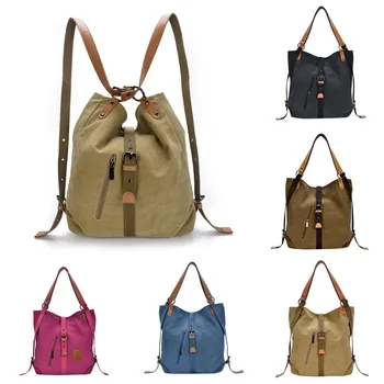 Women's Canvas Vintage High Quality Female Hobos Shoulder Bags Backpack Leisure Handbag School Backpack For Teenage Girls
Women's Canvas Vintage High Quality Female Hobos Shoulder Bags Backpack Leisure Handbag School Backpack For Teenage Girls
