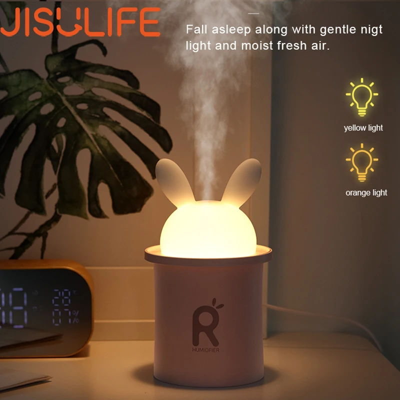 JISULIFE Air Humidifier Humidificador 250ML Cute Rabbit Style Silent Humidifier Home Difusor Aromaterapia Essential Oil Diffuser
JISULIFE Air Humidifier Humidificador 250ML Cute Rabbit Style Silent Humidifier Home Difusor Aromaterapia Essential Oil Diffuser