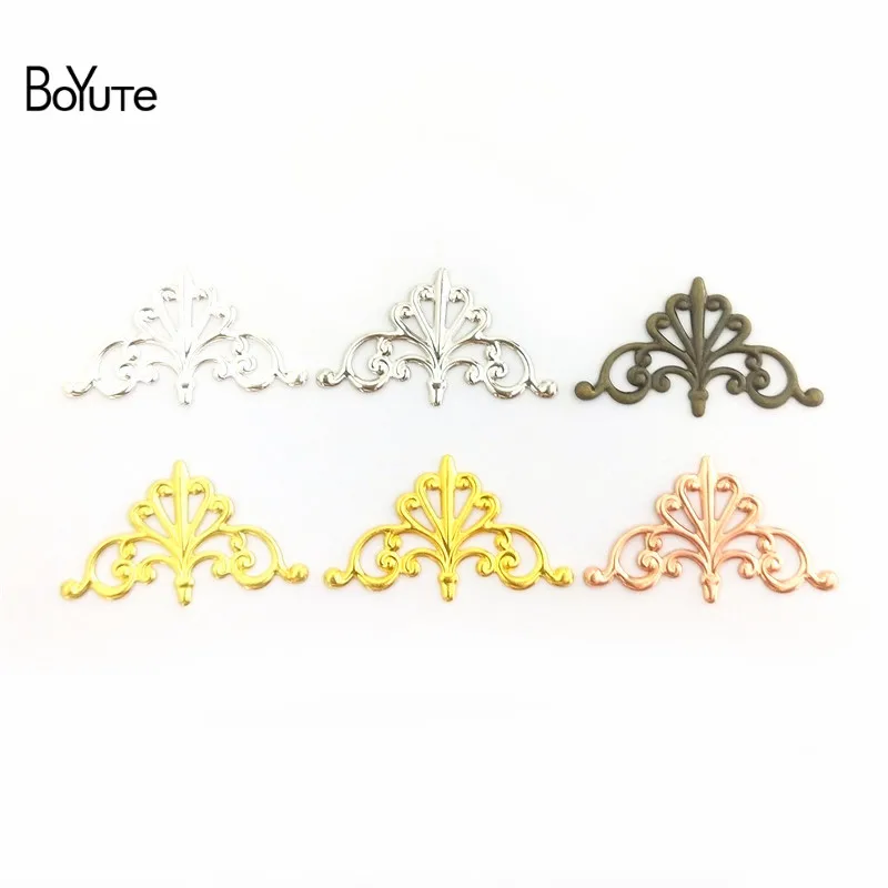 BoYuTe Wholesale 200Pcs 16*28MM European Filigree Flower Charms Decoration Metal Embellishments Diy Jewelry Materials
BoYuTe Wholesale 200Pcs 16*28MM European Filigree Flower Charms Decoration Metal Embellishments Diy Jewelry Materials