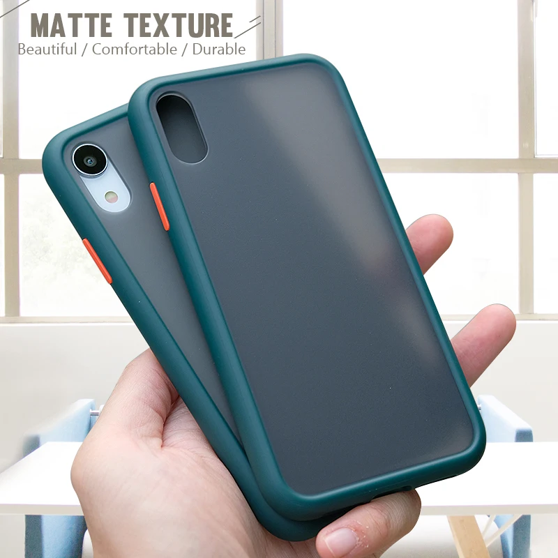 Shockproof Bumper Matte Transparent Silicone Phone Case For iPhone X XS XR XS Max 8 7 6 6s Plus Luxury protection Back Cover
Shockproof Bumper Matte Transparent Silicone Phone Case For iPhone X XS XR XS Max 8 7 6 6s Plus Luxury protection Back Cover