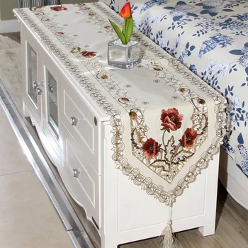 Simple Design Table Runner Flag Shaped Embroidered Polyester Coffee Tea Desk Tablecloth Placemat Decor
Simple Design Table Runner Flag Shaped Embroidered Polyester Coffee Tea Desk Tablecloth Placemat Decor