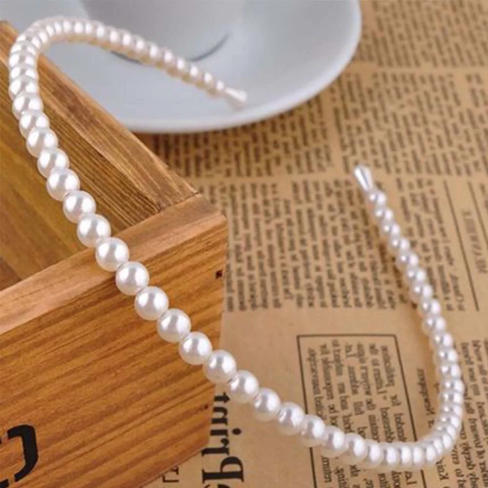 1PC Women Girl Hair Accessories Imitation Pearl Hair Hoop Personality Stylish Headband Beading Wedding Hairband Jewelry Headwear
1PC Women Girl Hair Accessories Imitation Pearl Hair Hoop Personality Stylish Headband Beading Wedding Hairband Jewelry Headwear