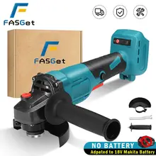 FASGet 125/100mm Brushless Cordless Angle Grinder Variable 4 Speed DIY Cutting Grinder Machine Power Tool For Makita 18V Battery FASGet 125/100mm Brushless Cordless Angle Grinder Variable 4 Speed DIY Cutting Grinder Machine Power Tool For Makita 18V Battery