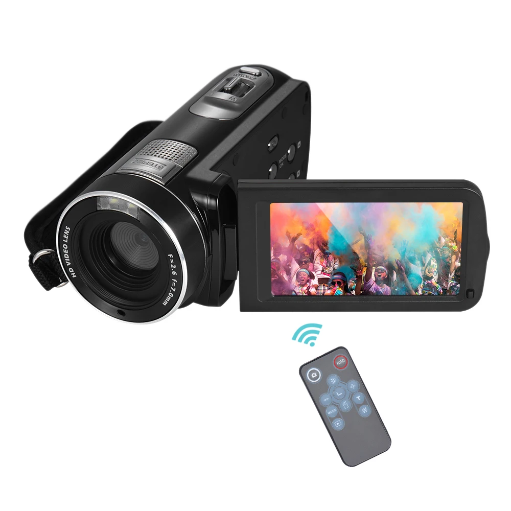 Digital Video Camera Full HD 1080P Portable Camcorders DV 3.0" Rotating LCD Touch Screen 16x Zoom 24MP Anti-shake Camcorder
Digital Video Camera Full HD 1080P Portable Camcorders DV 3.0" Rotating LCD Touch Screen 16x Zoom 24MP Anti-shake Camcorder