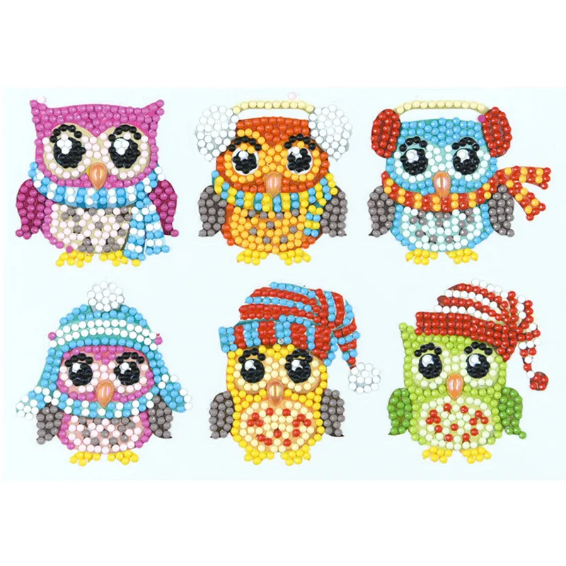 6Pcs Diamond Painting Stickers Diamond Mosaic Embroidery Cross Stitch Owl Pattern Picture Of Rhinestone DIY Gift Book Decor
6Pcs Diamond Painting Stickers Diamond Mosaic Embroidery Cross Stitch Owl Pattern Picture Of Rhinestone DIY Gift Book Decor