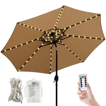 Patio Umbrella Light String Lights 8 Brightness Modes 104 LED 3AA Battery Operated Waterproof Outdoor Umbrella Light TSH
Patio Umbrella Light String Lights 8 Brightness Modes 104 LED 3AA Battery Operated Waterproof Outdoor Umbrella Light TSH