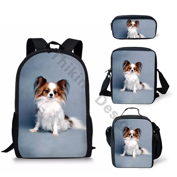 THIKIN Lovely Papillon Pattern School Backpack with Mini Bags Set/4Pcs for Boys Girls Students Book Bag 3D Animals Print Mochila
THIKIN Lovely Papillon Pattern School Backpack with Mini Bags Set/4Pcs for Boys Girls Students Book Bag 3D Animals Print Mochila