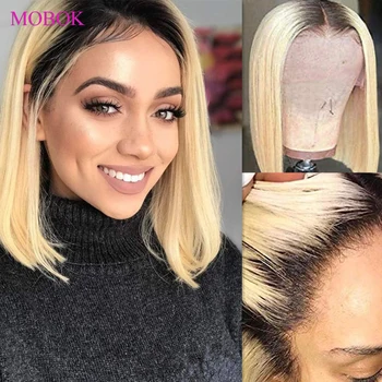 13x4 613 Blonde Brazilian Straight Human Hair Bob Wigs 8-16Inch Remy Short Ombre Bob Lace Front Wigs for Black Women
13x4 613 Blonde Brazilian Straight Human Hair Bob Wigs 8-16Inch Remy Short Ombre Bob Lace Front Wigs for Black Women