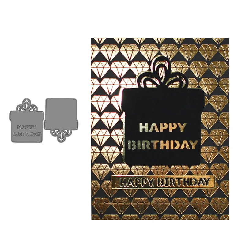 JC Happy Birthday Gift Box Metal Cutting Dies DIY for Scrapbooking Handmade Paper Card Make Stencil Craft Mold Mould Model Decor
JC Happy Birthday Gift Box Metal Cutting Dies DIY for Scrapbooking Handmade Paper Card Make Stencil Craft Mold Mould Model Decor