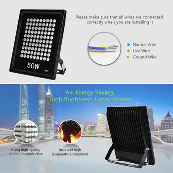 2 Pcs LED Outdoor Floodlight IP66 Waterproof 50W Rectangular Spotlight Flood Light For Billboard Projector 220V Rectangular
2 Pcs LED Outdoor Floodlight IP66 Waterproof 50W Rectangular Spotlight Flood Light For Billboard Projector 220V Rectangular