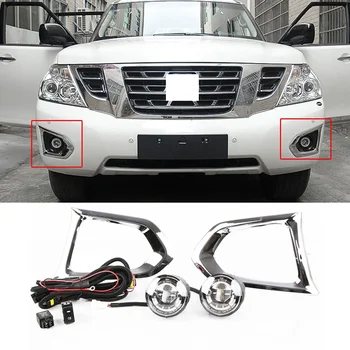 CAPQX 1Set For Nissan Patrol Y62 16-18 Front Bumper Fog Light Cover with Switch Harness DRL Light Foglamp Assembly Kits Replace
CAPQX 1Set For Nissan Patrol Y62 16-18 Front Bumper Fog Light Cover with Switch Harness DRL Light Foglamp Assembly Kits Replace