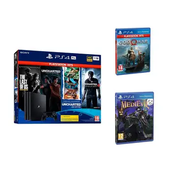 Ps4 Pro 1TB + TLOU + Unch console. Coll + Unch.Lega + Unch4 + MED + GOW Sony Ps4 consoles (console)
Ps4 Pro 1TB + TLOU + Unch console. Coll + Unch.Lega + Unch4 + MED + GOW Sony Ps4 consoles (console)