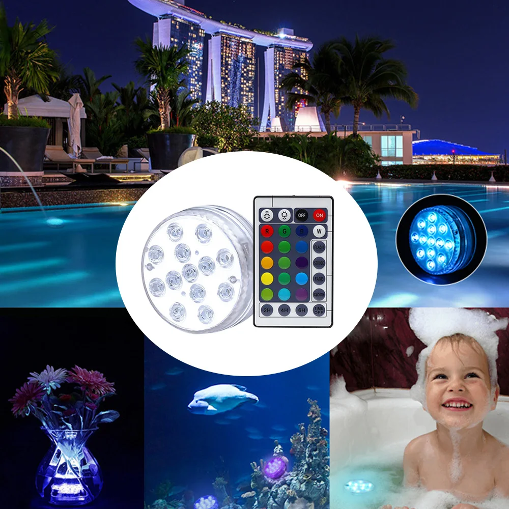 13 Led Remote Controlled RGB Submersible Light Battery Operated Underwater Night Lamp Outdoor Vase Bowl Garden Party Decoration
13 Led Remote Controlled RGB Submersible Light Battery Operated Underwater Night Lamp Outdoor Vase Bowl Garden Party Decoration