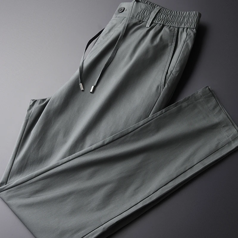 Minglu Cotton Men Pants Luxury Grey Elastic Waist Drawstring Men's Trousers Autumn Multiple Pockets Pants Man Plus Size 4xl
Minglu Cotton Men Pants Luxury Grey Elastic Waist Drawstring Men's Trousers Autumn Multiple Pockets Pants Man Plus Size 4xl