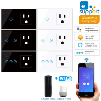 US Standard WiFi Switch Smart Switch with US Socket Touch Wall Interruptor WiFi Light Switch eWeLink Support Google Home/Alexa
US Standard WiFi Switch Smart Switch with US Socket Touch Wall Interruptor WiFi Light Switch eWeLink Support Google Home/Alexa