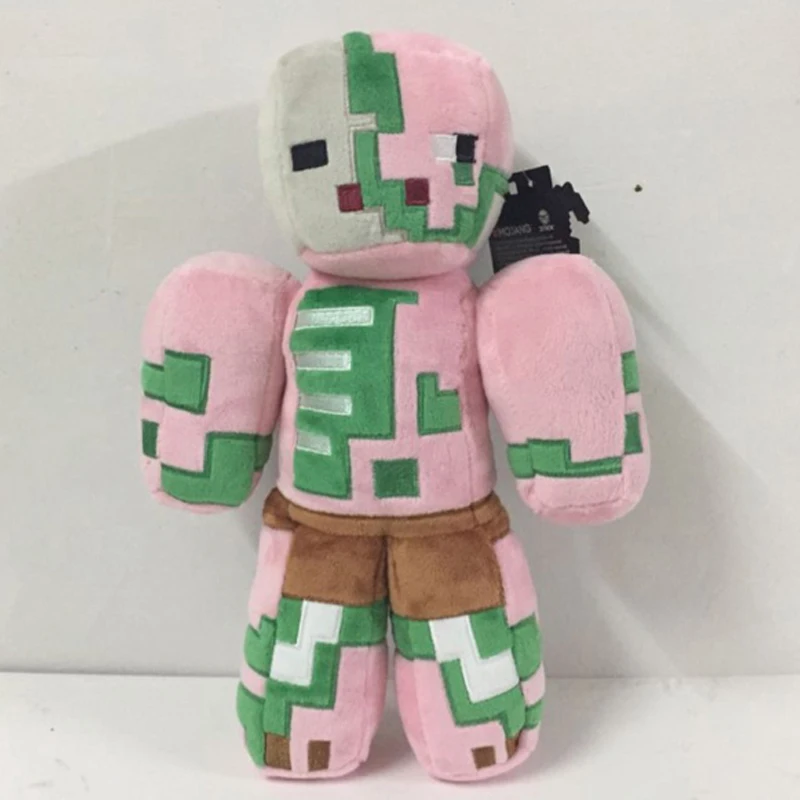 

30cm Minecraft Plush Stuffed Toys Minecraft Snow Golem Steve Zombie Wolf Ocelot Rabbit Chicken Plush Toy for Children Kids