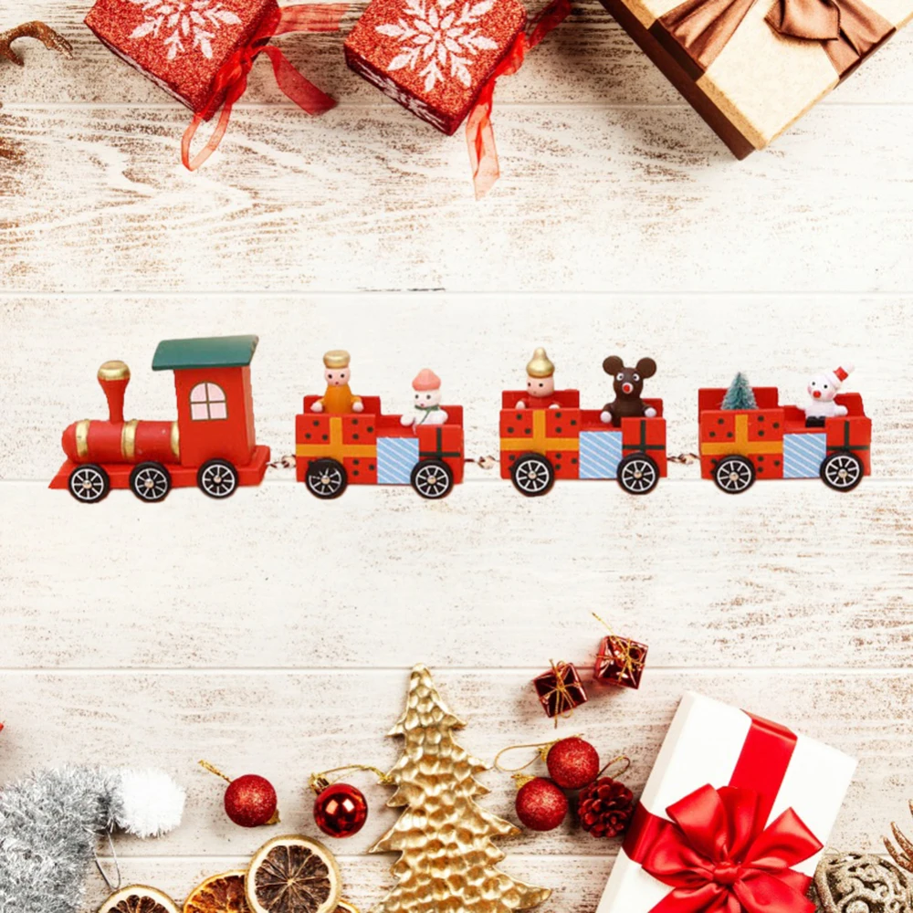 Christmas Little Trains Toy Four Sections Kids Birthday Gift Wood Train Desktop Ornament Decoration Christmas New Year Decor
Christmas Little Trains Toy Four Sections Kids Birthday Gift Wood Train Desktop Ornament Decoration Christmas New Year Decor