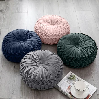 2020 Fashion New Sofa Throw Pillow Luxury Velvet Pleated Fabric Cushion Handmade Round Wheel Pumpkin Seat Cushions D30
2020 Fashion New Sofa Throw Pillow Luxury Velvet Pleated Fabric Cushion Handmade Round Wheel Pumpkin Seat Cushions D30