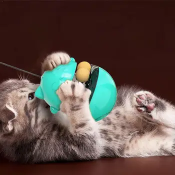 Funny Cat Toys Pet Slow Leaking Food Ball Cat Educational Dispenser Toys IQ Supplies Food Tumbler Training Toy Pet Improve N9B4
Funny Cat Toys Pet Slow Leaking Food Ball Cat Educational Dispenser Toys IQ Supplies Food Tumbler Training Toy Pet Improve N9B4
